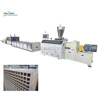 Mesin Pembuat Barisan Pengeluaran Panel Pintu Komposit Plastik Kayu WPC